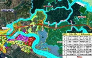 Bản đồ quy hoạch hạ tầng giao thông chiến lược, kết nối Cần Giờ với trung tâm TP.HCM và vùng lân cận.