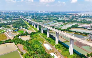 Cầu Phước Khánh đẩy nhanh tiến độ xây dựng, sẵn sàng kết nối miền Tây và miền Đông Nam Bộ.