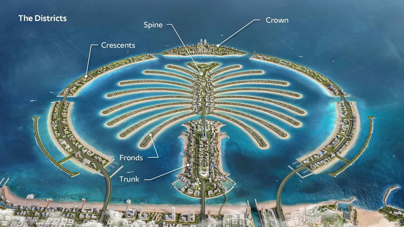 Đảo Cọ Dubai – Biểu tượng lấn biển của Dubai được so sánh với Vinhomes Paradise Cần Giờ.