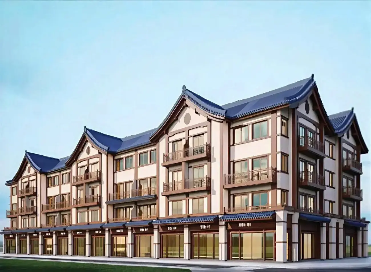 Mẫu nhà Vinhomes Green Paradise Cần Giờ với thiết kế kiến trúc độc đáo, kết hợp hài hòa giữa truyền thống và hiện đại.