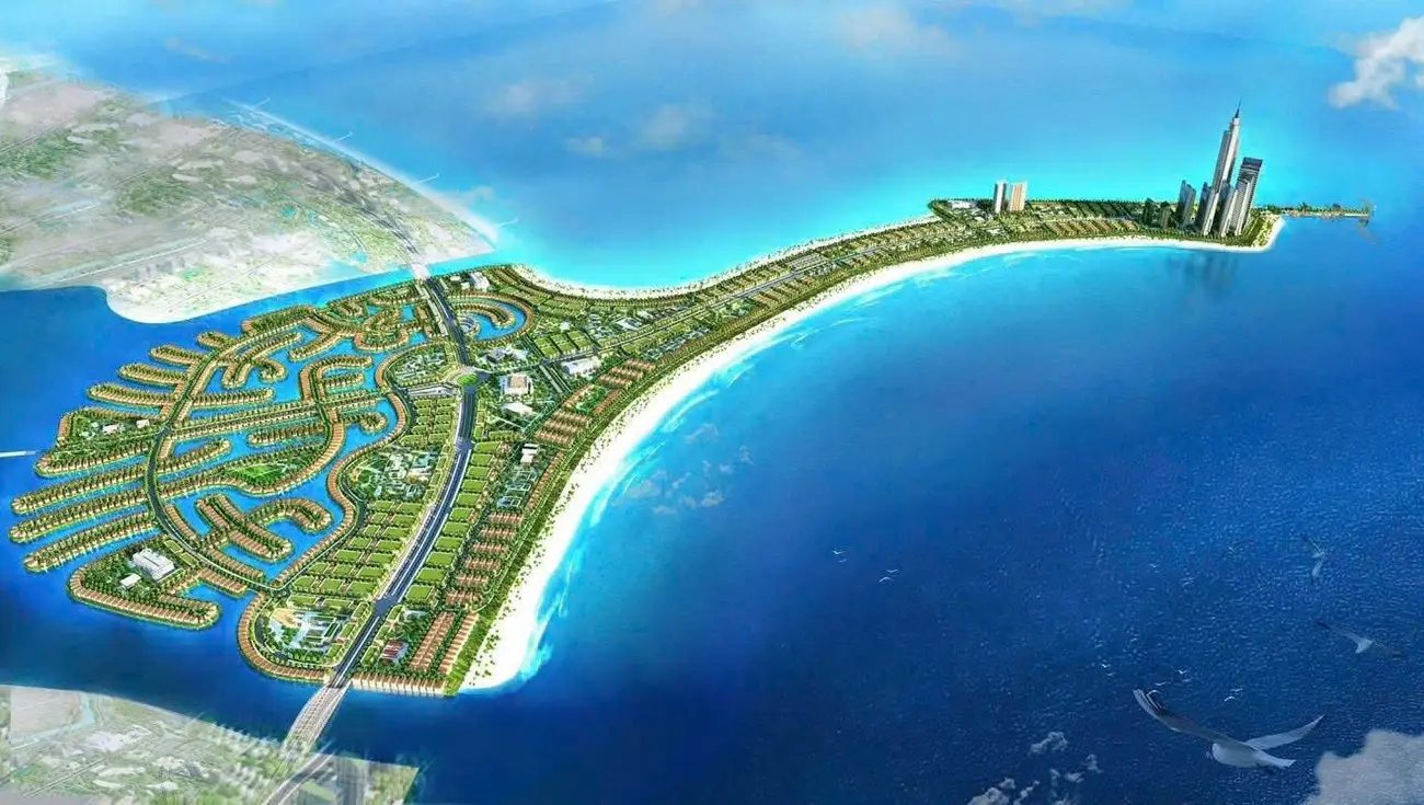 Mô phỏng siêu đô thị sinh thái Vinhomes Green Paradise tại Cần Giờ, biểu tượng mới của phát triển bền vững.