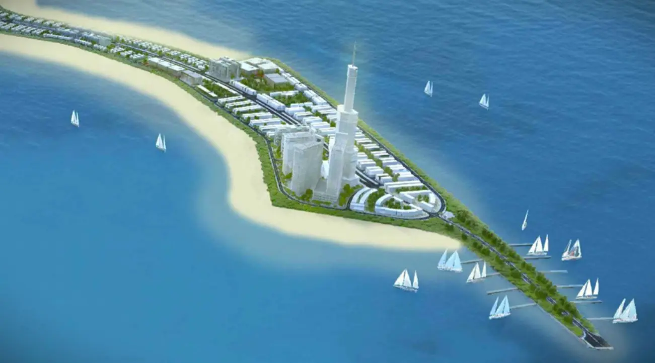 Phối cảnh dự án siêu đô thị biển Vinhomes Cần Giờ với quy mô gần 3000 ha, hứa hẹn tiềm năng đầu tư và du lịch đột phá.