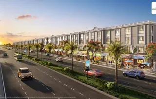 Phối cảnh shophouse Vinhomes Green Paradise tại khu đô thị biển Cần Giờ – TP.HCM.