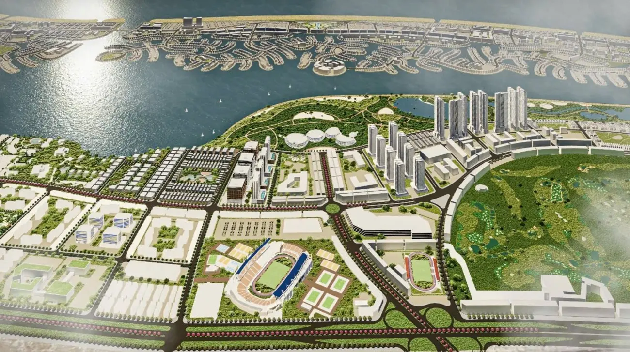Phối cảnh siêu đô thị lấn biển Vinhomes Cần Giờ với quy mô 3000ha, biểu tượng phát triển kinh tế biển TP.HCM.