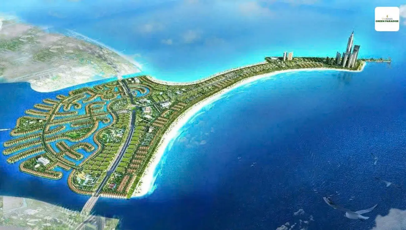 Phối cảnh tổng thể Vinhomes Green Paradise tại Cần Giờ với quy mô 2.870ha.
