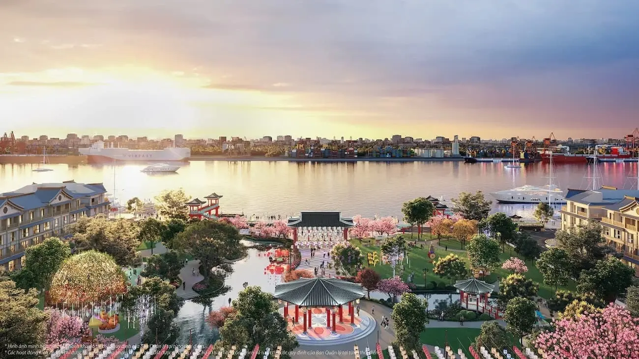 Phong cảnh tuyệt đẹp tại Vinhomes Green Paradise, khu đô thị sinh thái biển ven Cần Giờ.