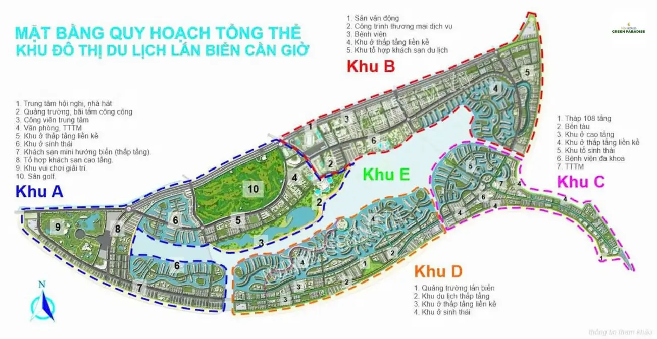 Quy hoạch tổng thể Vinhomes Green Paradise – cơ hội lướt sóng đầu tư bất động sản ngắn hạn.
