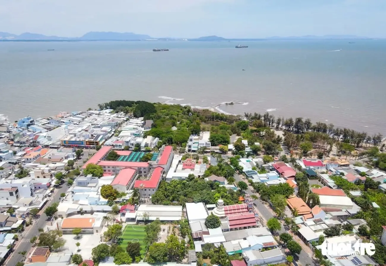 Toàn cảnh bờ biển huyện Cần Giờ, nơi chuẩn bị phát triển siêu đô thị Vinhomes Green Paradise.