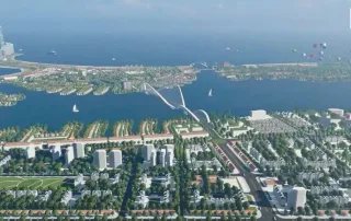 Toàn cảnh Landmark Harbour Vinhomes Green Paradise - cảng du thuyền 5 sao đầu tiên tại TP.HCM.