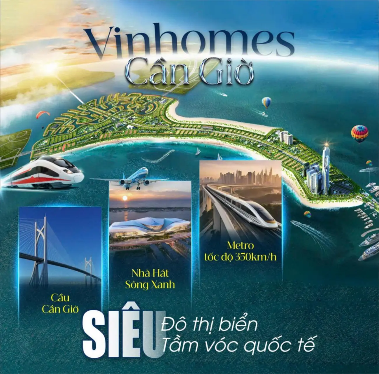 Vinhomes Green Paradise: Siêu đô thị biển đẳng cấp quốc tế tại Cần Giờ, bước đệm cho phát triển bền vững.